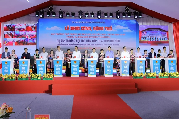 Khởi công Trường phổ thông nội trú liên cấp Tiểu học và Trung học cơ sở Nhi Sơn