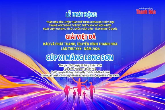 [Livestream] Giải Việt dã Báo và PTTH Thanh Hóa lần thứ XXX năm 2026 - Cúp Xi măng Long Sơn