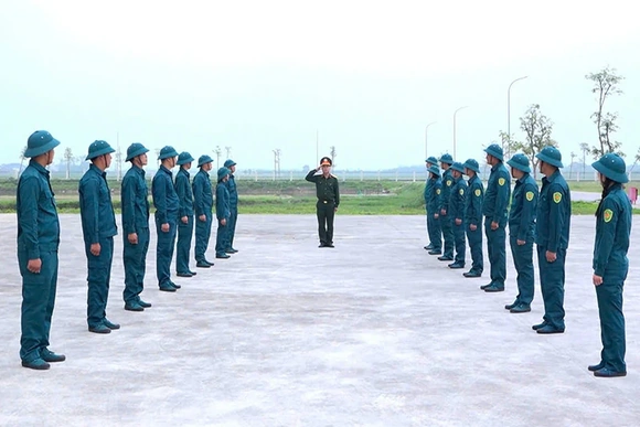 Những chiến sĩ “Sao vuông” trên thao trường huấn luyện