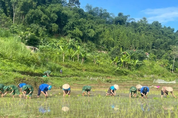 Tình quân dân thắp sáng bản vùng cao