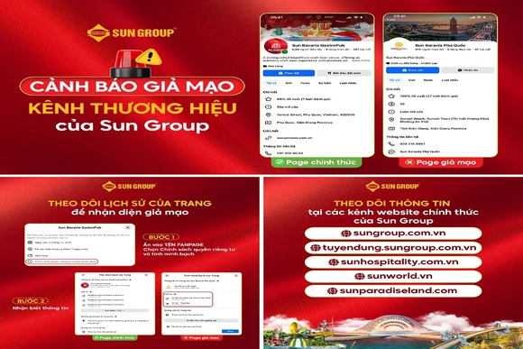 Sun Group cảnh báo giả mạo kênh du lịch, nghỉ dưỡng, tuyển dụng
