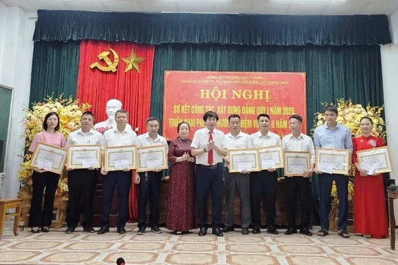 Đảng bộ Công ty Cổ phần xây lắp Điện lực Thanh Hóa triển khai nhiệm vụ quý II năm 2026