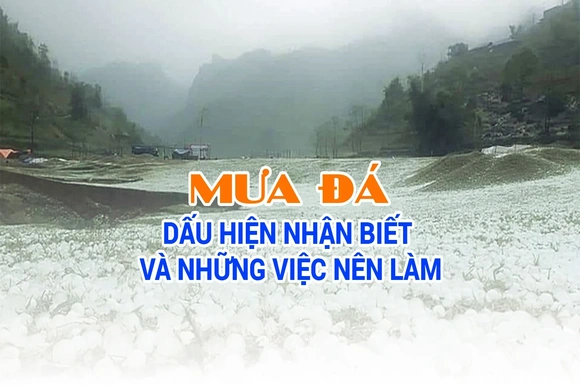 [Infographics] Mưa đá: Dấu hiện nhận biết và những việc nên làm