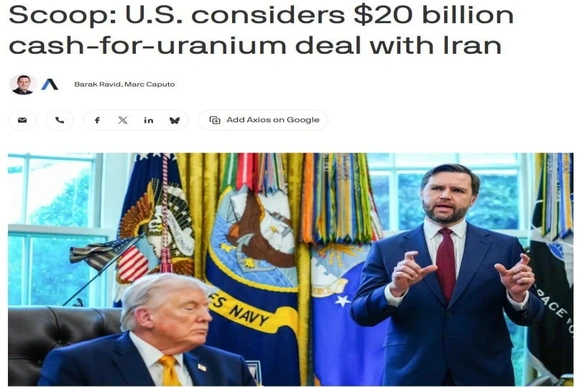 Mỹ cân nhắc “mở khóa” 20 tỷ USD tài sản Iran để đổi uranium làm giàu