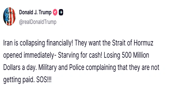 Mỹ cảnh báo mở lại Hormuz có thể làm phức tạp đàm phán với Iran