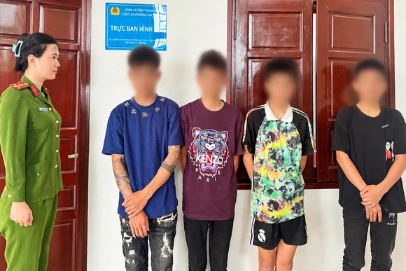 Công an phường Hạc Thành nhanh chóng làm rõ nhóm thanh niên trộm cắp xe máy liên tỉnh