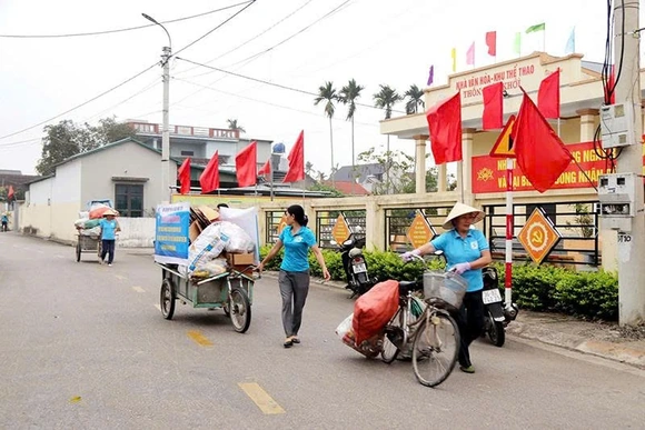 Hội viên phụ nữ chung tay&nbsp;bảo vệ môi trường