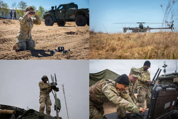 Mỹ và Anh diễn tập thực chiến chống UAV tại sườn Đông NATO