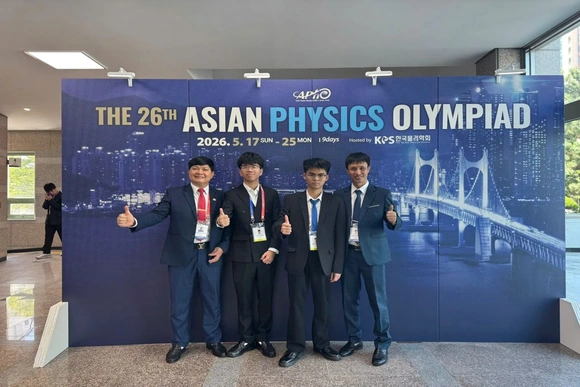2 học sinh Thanh Hóa đoạt giải Olympic Vật lý châu Á năm 2026