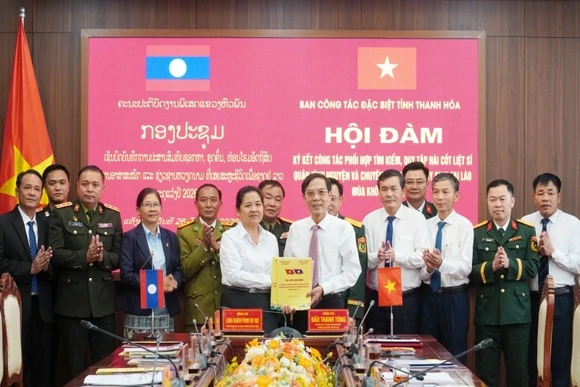 Tiếp tục phối hợp tìm kiếm, quy tập hài cốt liệt sĩ tại Lào&nbsp;mùa khô 2026-2027