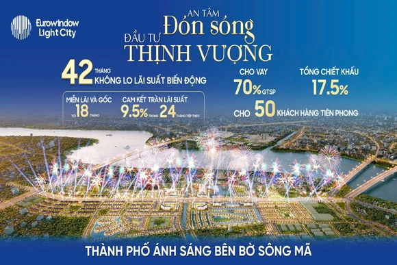Eurowindow Light City: Phân khu Mặt trời gia tăng sức hút nhờ đòn bẩy tài chính hiệu quả