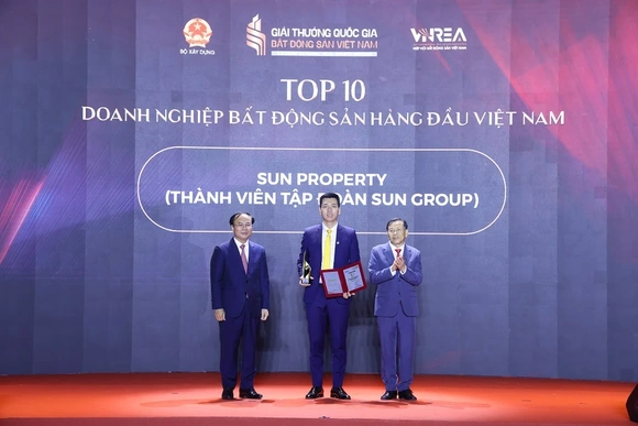 Sun Property “chiến thắng” 4 hạng mục quan trọng tại Giải thưởng Quốc gia Bất động sản Việt Nam 2026