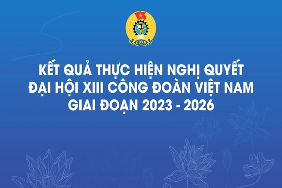 [Infographics] Một số kết quả nổi bật trong thực hiện Nghị quyết Đại hội XIII Công đoàn Việt Nam giai đoạn 2023 - 2026