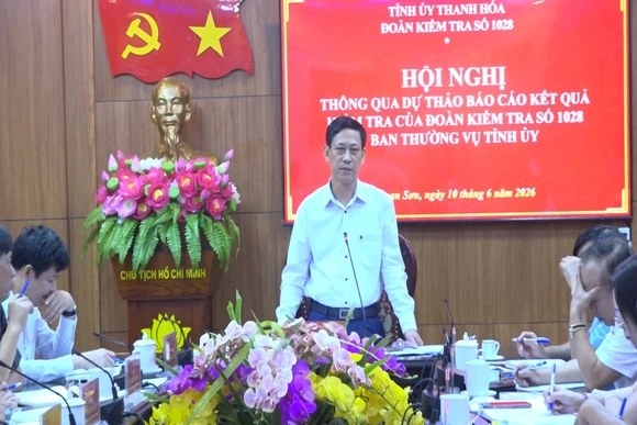 Đoàn kiểm tra số 1028 thông qua Dự thảo báo cáo kết quả kiểm tra tại 8 xã miền núi