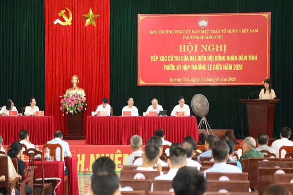 Cử tri Quảng phú kiến nghị các vấn đề liên quan đến tổ chức bộ máy