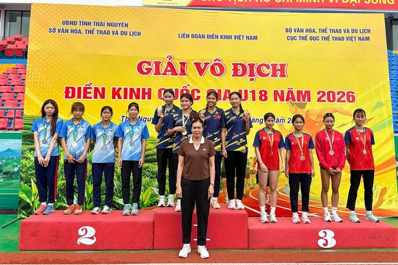 Thanh Hóa thi đấu bứt phá tại Giải vô địch Điền kinh quốc gia U18 năm 2026