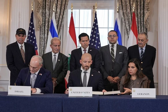 Lebanon, Israel và Mỹ ký thỏa thuận khung 3 bên  sau đàm phán do Mỹ làm trung gian