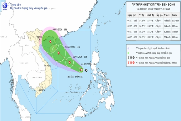ATNĐ có khả năng mạnh thành bão, quản lý chặt chẽ các phương tiện ra khơi
