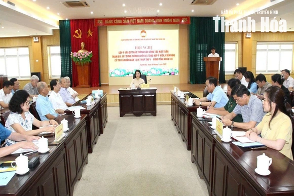 Góp ý vào dự thảo Thông báo công tác Mặt trận tham gia xây dựng chính quyền