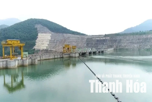 Vận hành điều tiết hồ chứa thủy điện Trung Sơn từ 14 giờ ngày 10/7