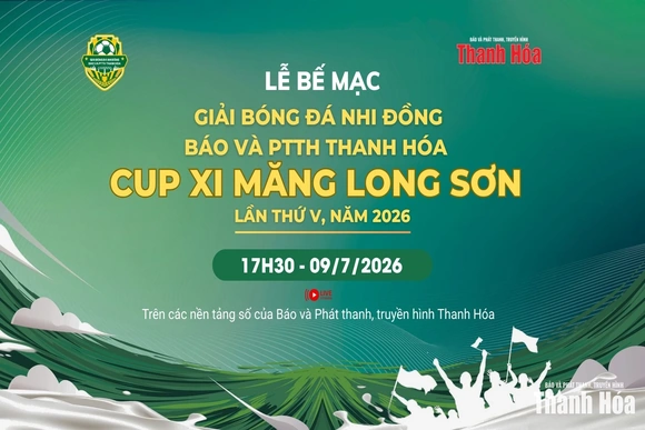 [Trực tiếp] Lễ bế mạc Giải bóng đá nhi đồng Báo và PTTH Thanh Hóa lần thứ V, năm 2026