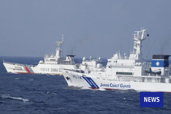 Căng thẳng Nhật Bản - Trung Quốc leo thang sau vụ đối đầu gần quần đảo Senkaku/Điếu Ngư