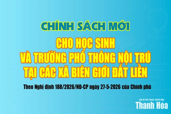 Chính sách mới cho học sinh và trường phổ thông nội trú tại các xã biên giới đất liền