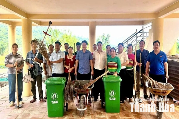 Góp sức xây dựng môi trường NTM bền vững tại Đồng Lương