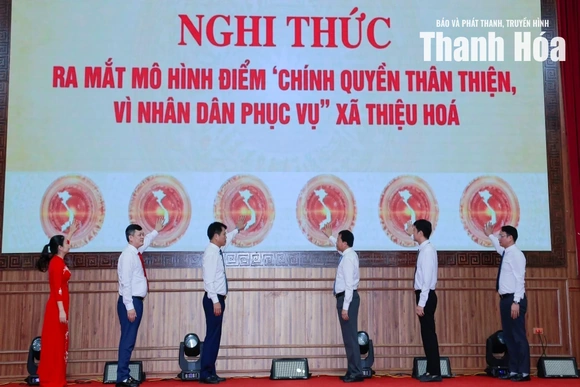 Ra mắt mô hình “Chính quyền thân thiện, vì Nhân dân phục vụ” tại xã Thiệu Hóa
