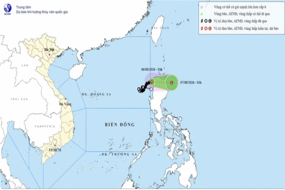 Bão số 3 đã di chuyển ra ngoài Biển Đông