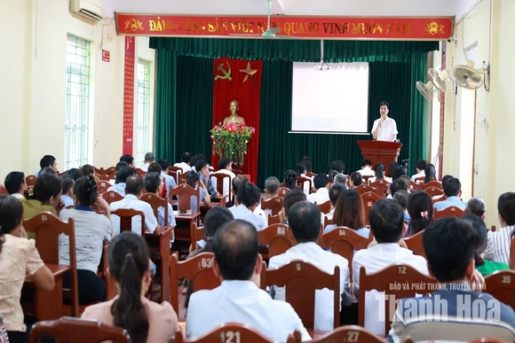 Xã Thiệu Hóa tập huấn nghiệp vụ công tác Đảng, MTTQ và các tổ chức chính trị - xã hội