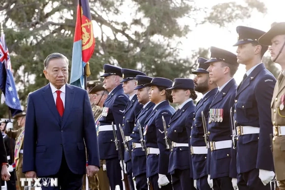 Lễ đón Tổng Bí thư, Chủ tịch nước Tô Lâm thăm cấp Nhà nước Australia