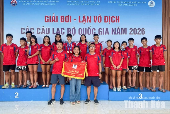 Thanh Hóa xếp nhì toàn đoàn tại Giải lặn vô địch các CLB quốc gia 2026