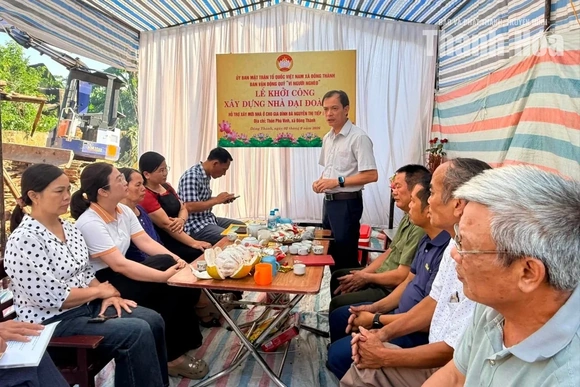 Xã Đông Thành khởi công xây dựng nhà đại đoàn kết cho hộ nghèo