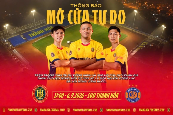 CLB Thanh Hóa mở cửa tự do trận ra quân, tri ân người hâm mộ