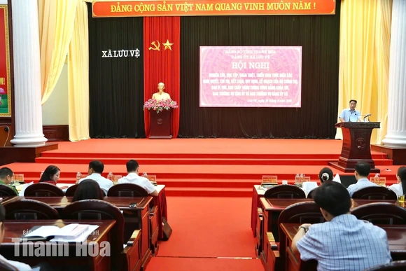 Xã Lưu Vệ học tập, quán triệt các nghị quyết, chỉ thị, kết luận, quy định mới