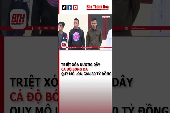 TRIỆT XÓA ĐƯỜNG DÂY CÁ ĐỘ BÓNG ĐÁ QUY MÔ LỚN GẦN 30 TỶ ĐỒNG | Báo Thanh Hóa