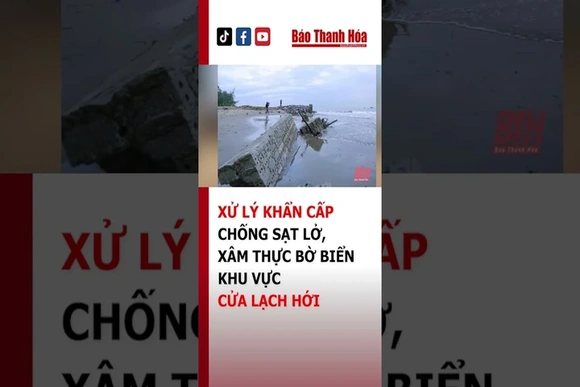 GẦN 130 TỶ ĐỒNG XỬ LÝ KHẨN CẤP CHỐNG SẠT LỞ, XÂM THỰC BỜ BIỂN KHU VỰC CỬA LẠCH HỚI | Báo Thanh Hóa