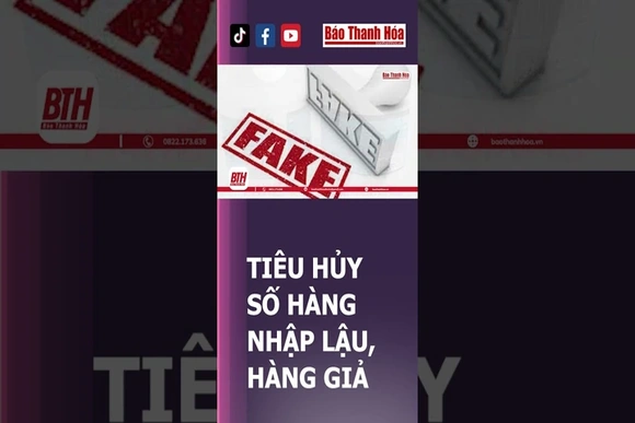 Hàng nhập lậu, hàng giả trị giá 700 triệu đồng bị tiêu hủy | Báo Thanh Hóa