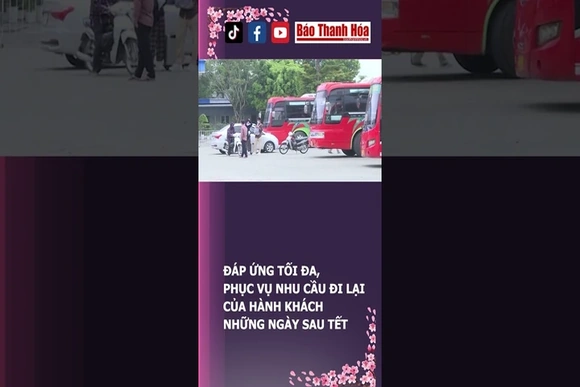 ĐÁP ỨNG TỐI ĐA, PHỤC VỤ NHU CẦU ĐI LẠI CỦA HÀNH KHÁCH NHỮNG NGÀY SAU TẾT | Báo Thanh Hóa