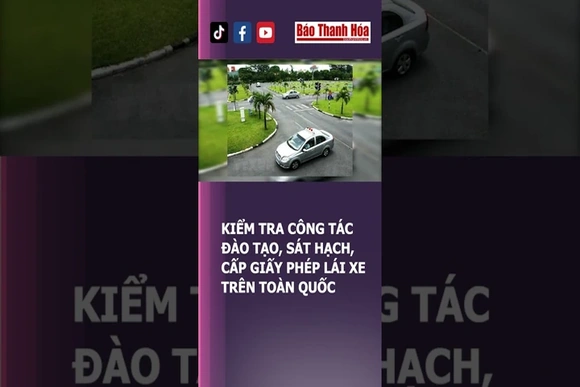 KIỂM TRA CÔNG TÁC ĐÀO TẠO, SÁT HẠCH, CẤP GIẤY PHÉP LÁI XE TRÊN TOÀN QUỐC | Báo Thanh Hóa