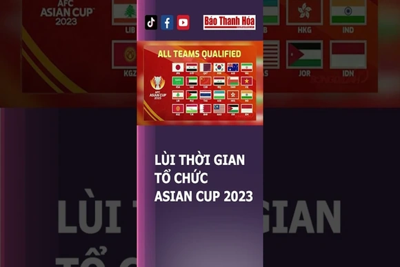 LÙI THỜI GIAN TỔ CHỨC ASIAN CUP 2023 | Báo Thanh Hóa