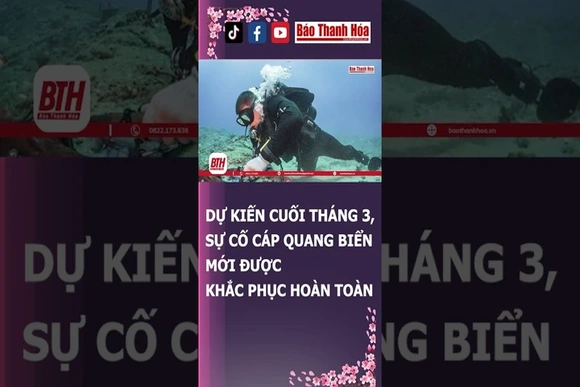 DỰ KIẾN CUỐI THÁNG 3, SỰ CỐ CÁP QUANG BIỂN MỚI ĐƯỢC KHẮC PHỤC HOÀN TOÀN | Báo Thanh Hóa
