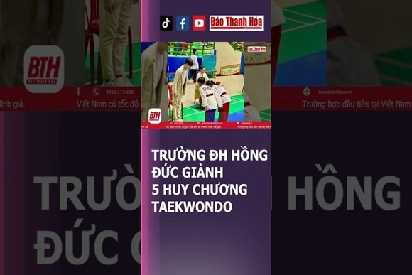 Trường ĐH Hồng Đức giành 5 huy chương tại Giải vô địch Taekwondo hssv toàn quốc năm 2023