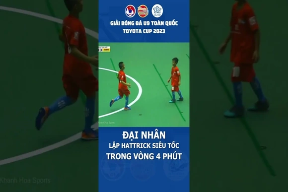 Hattrick siêu tốc của Đại Nhân | U9 VHTH 7-0 U9 Hải Phòng | Nguồn: Khanh Hoa Sports
