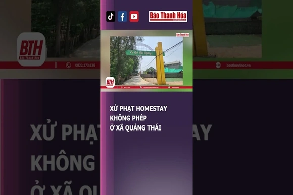 XỬ PHẠT HOMESTAY KHÔNG PHÉP Ở XÃ QUẢNG THÁI | Báo Thanh Hóa