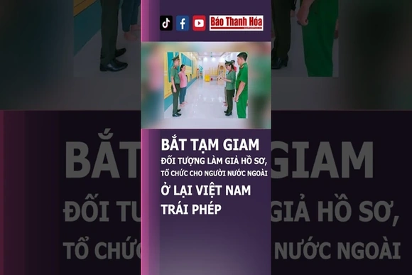BẮT TẠM GIAM ĐỐI TƯỢNG LÀM GIẢ HỒ SƠ, TỔ CHỨC CHO NGƯỜI NƯỚC NGOÀI Ở LẠI VIỆT NAM TRÁI PHÉP