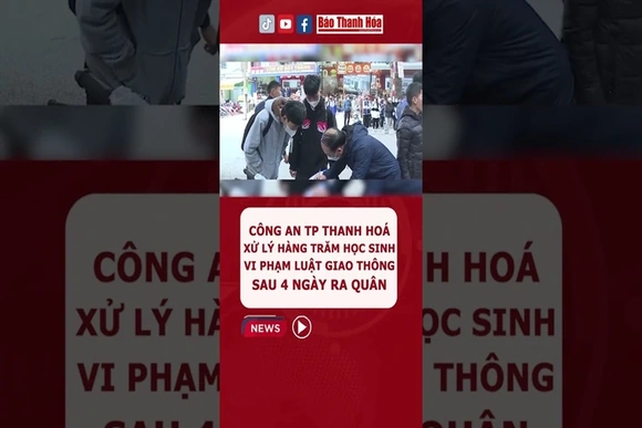 Tổ 282 Công an thành phố Thanh Hóa đã phát hiện và xử lý hơn 200 trường hợp vi phạm trật tự ATGT