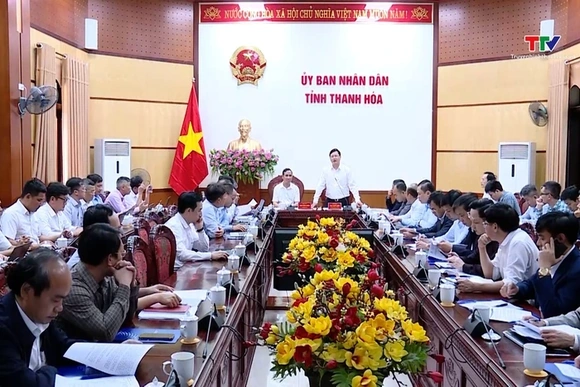 Uỷ ban Nhân dân tỉnh Thanh Hóa làm việc với Tổng Công ty Truyền tải điện Quốc gia