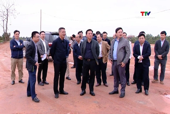 Bí thư Tỉnh ủy kiểm tra tiến độ thi công một số công trình trọng điểm